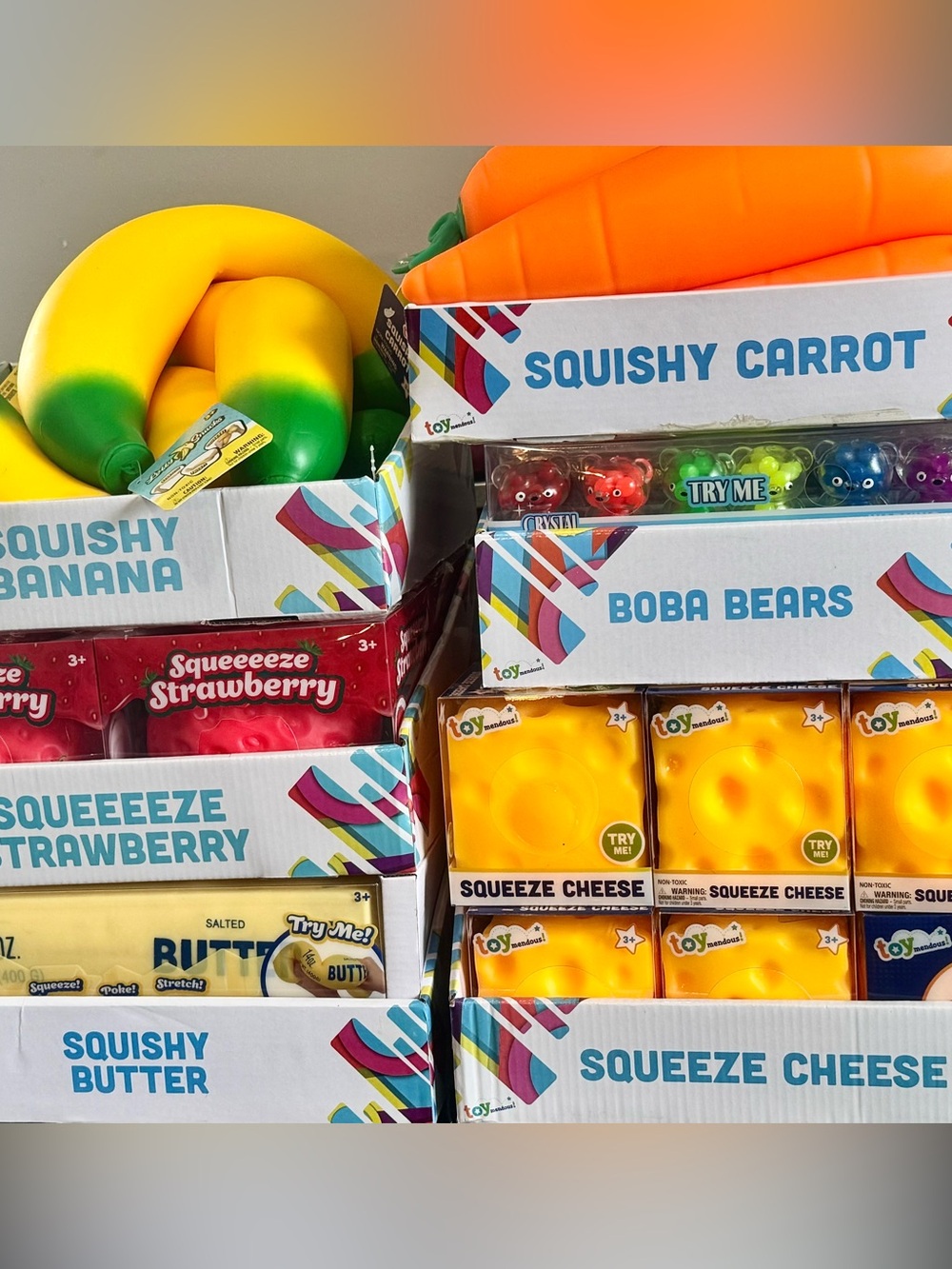 BUNDLE ANY 3 Jumbo Squishy Banana carrot strawberry butter cheese